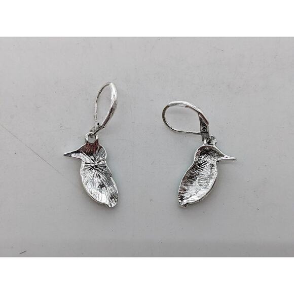 Humming Bird Turquoise Earrings 1" - Picture 2 of 2